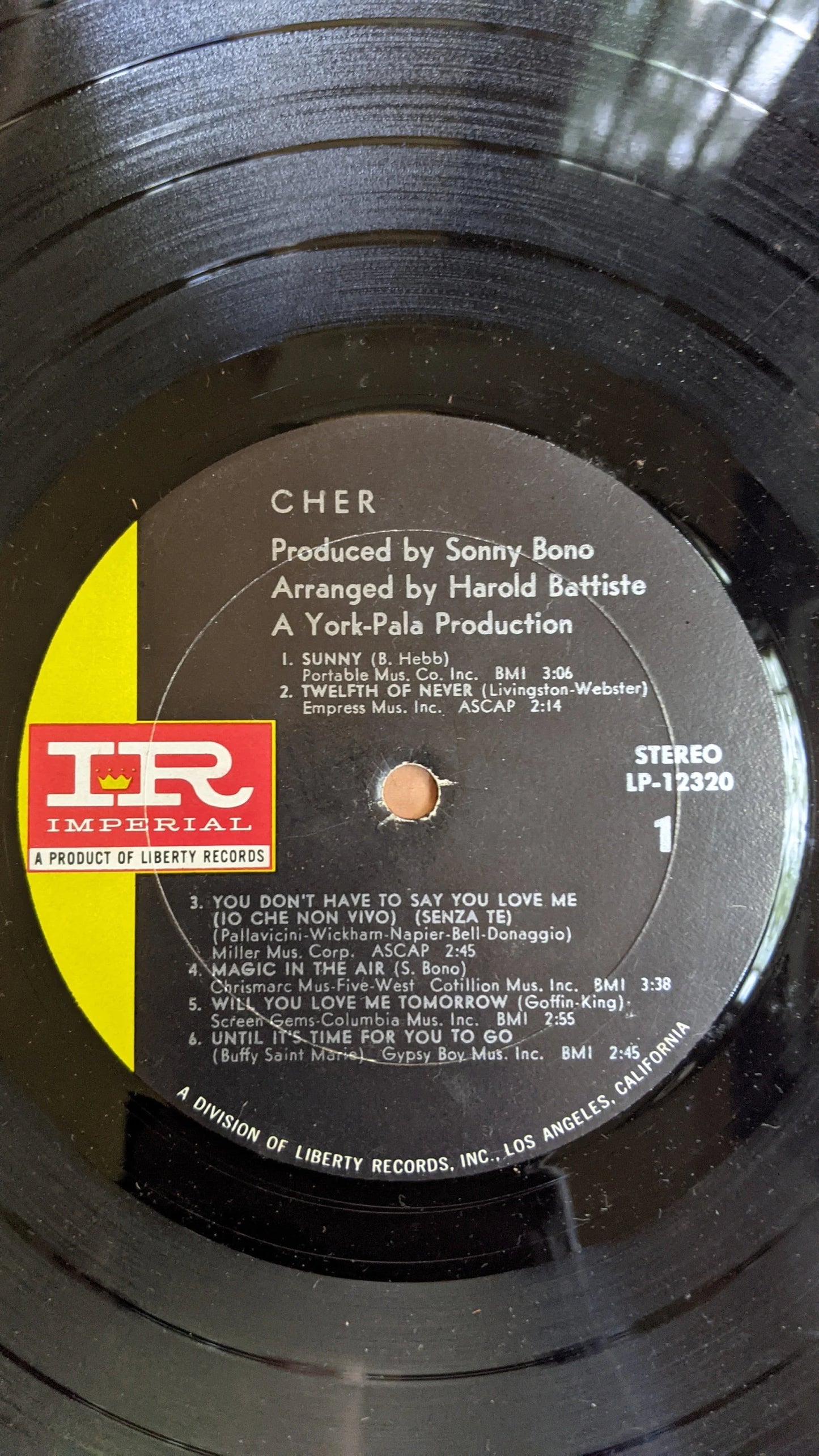 Original 1965 CHER Vinyl Record Album LP