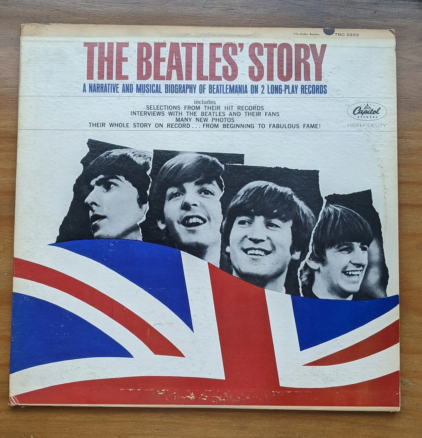 Original 1964 Rare 1st Press The Beatles' Story An Narrative and Musical Biography Of Beatlemania on 2 LP Records