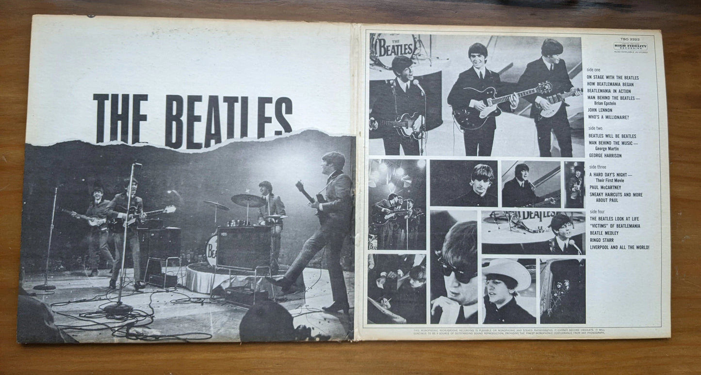 Original 1964 Rare 1st Press The Beatles' Story An Narrative and Musical Biography Of Beatlemania on 2 LP Records