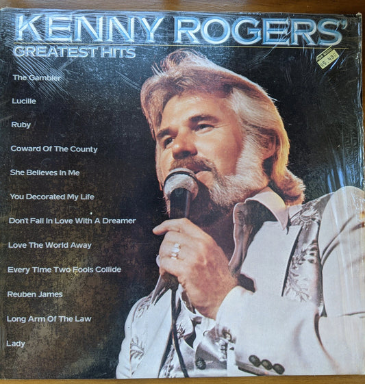 Vintage 1980 Original Press Kenny Rogers Greatest Hits Vinyl Record  cover