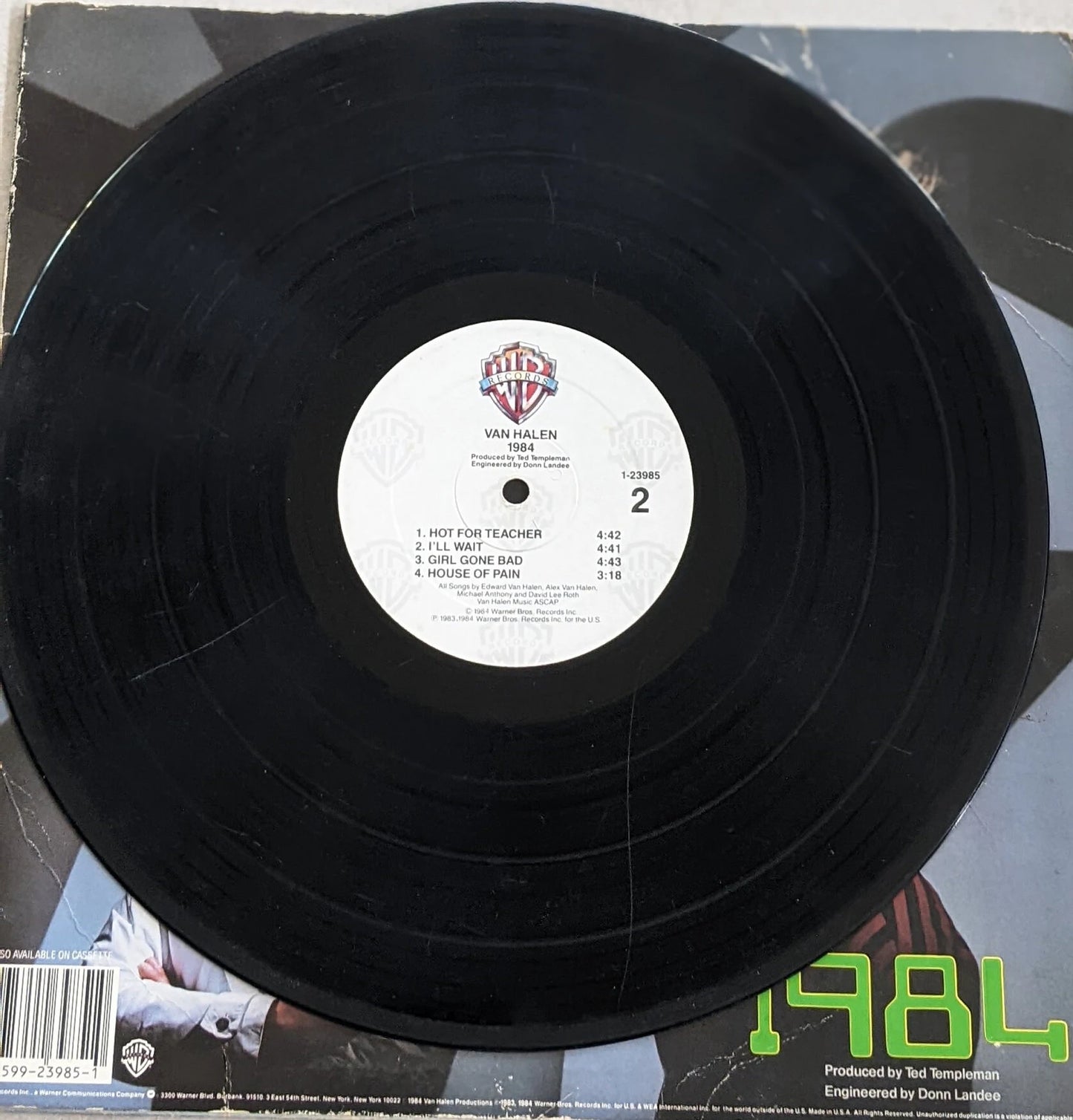 Original 1984 First Press of 1984 VAN HALEN Vinyl Record