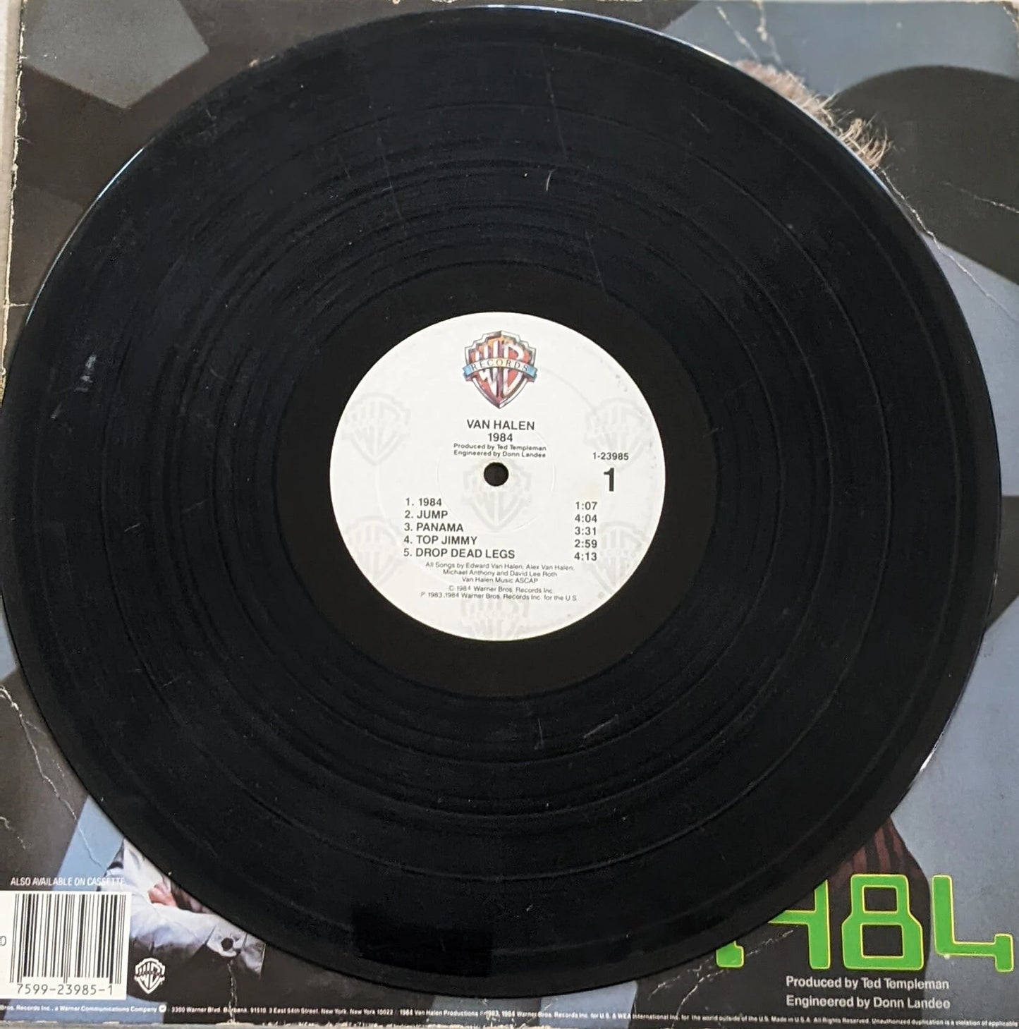 Original 1984 First Press of 1984 VAN HALEN Vinyl Record